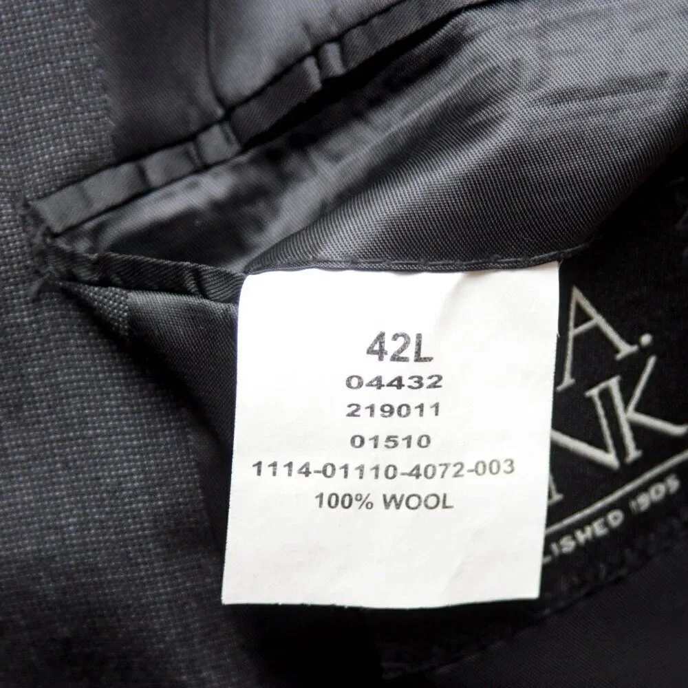 Jos‎ A Bank Men's Blazer 42L SportCoat Jacket D050292